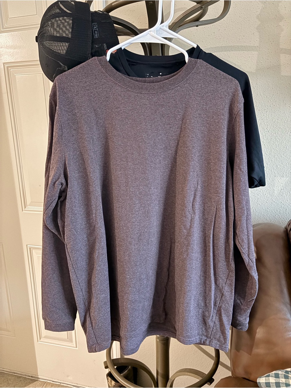Carhartt Long-Sleeve Crewneck Shirt - Brown Heather